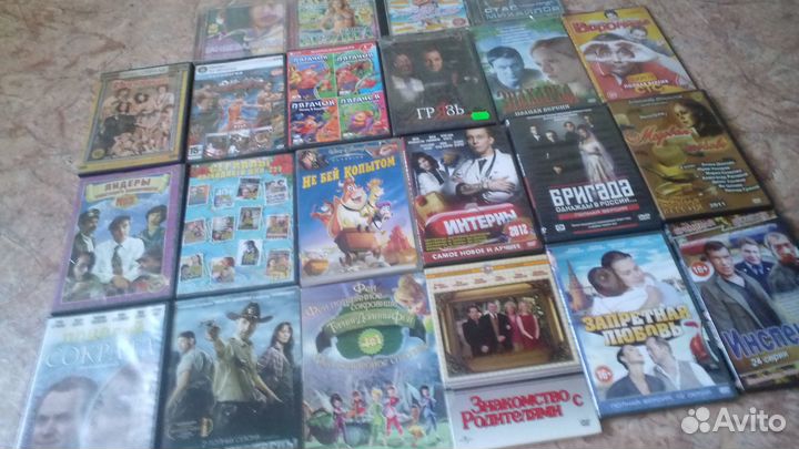 Dvd диски мультфильмы кино музыка игры есть новые