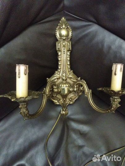 Бра бронза Антиквариат середина 20века