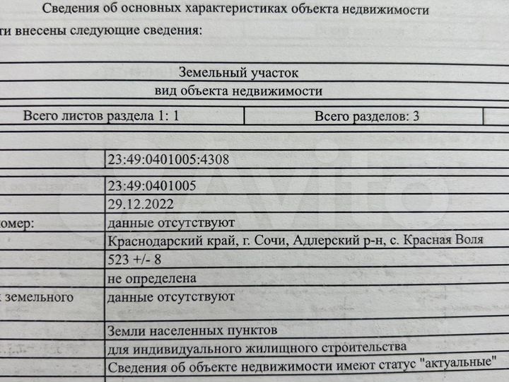Участок 5,2 сот. (ИЖС)