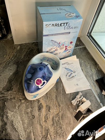 Маникюрно - педикюрный набор scarlet новый с насад