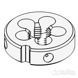 Плашка feida tools М22*2.5 HSS (Р6М5) (ГОСТ 9740-7