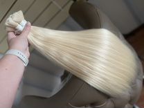 Волосы 60 см блонд 613 натуральные для наращивания