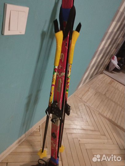 Лыжи детские 120см с ботинками