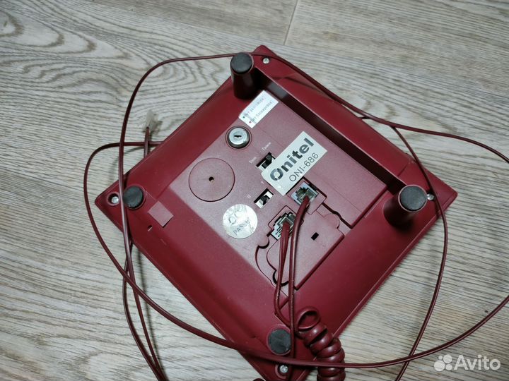 Стационарный телефон onitel ONI-686 вишнёвый