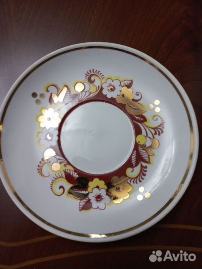 Блюдце цветочный букет 1970 г