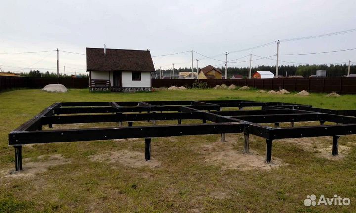 Фундамент на винтовых сваях