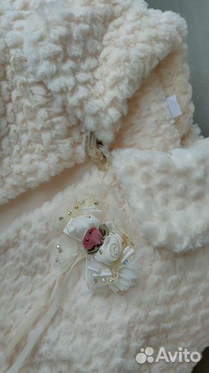 Праздничная меховая накидка (рост 92 см)