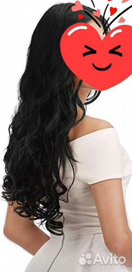 Волосы на заколках термо. искусственные