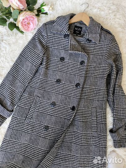 Классическое пальто, гусиная лапка. 40-42