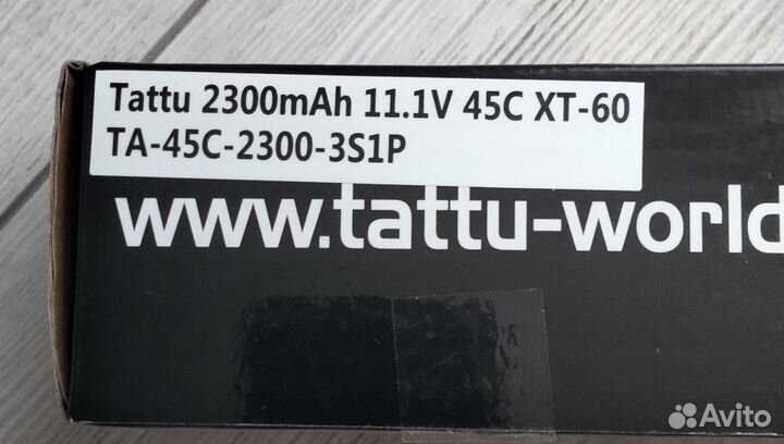 АКБ 3s tattu LI PO 12.6v 2300ma 45С