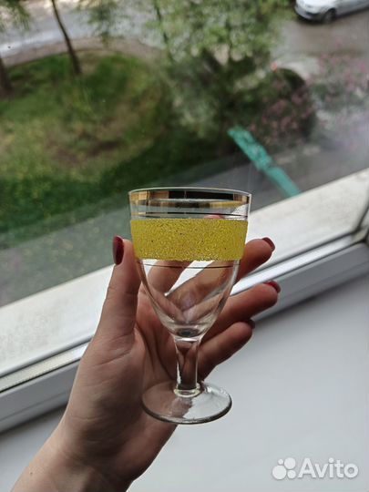 Фужеры СССР с позолотой