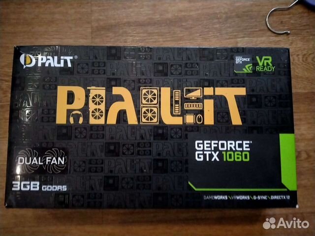 Видеокарта Palit GeForce GTX 1060 Dual Fan 3GB