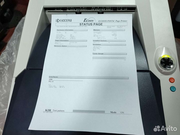 Лазерный принтер Kyocera ecosys P2035D