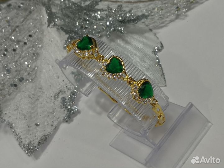 Браслет на руку женский бижутерия со стразами