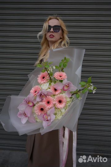 Букет с герберами