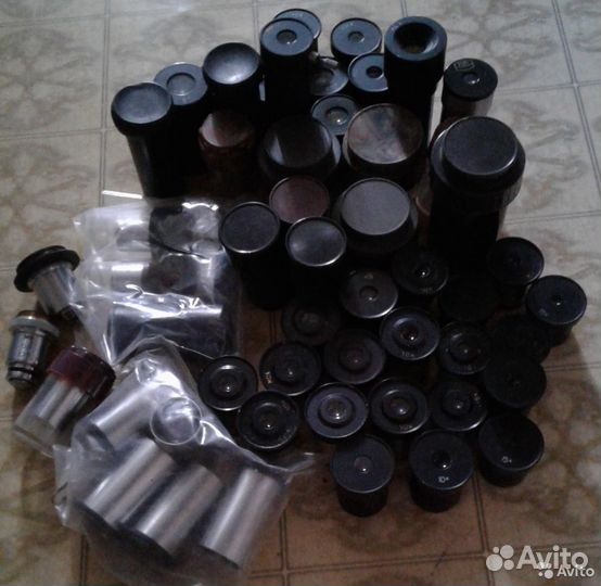 Окуляры и объективы для микроскопов ломо