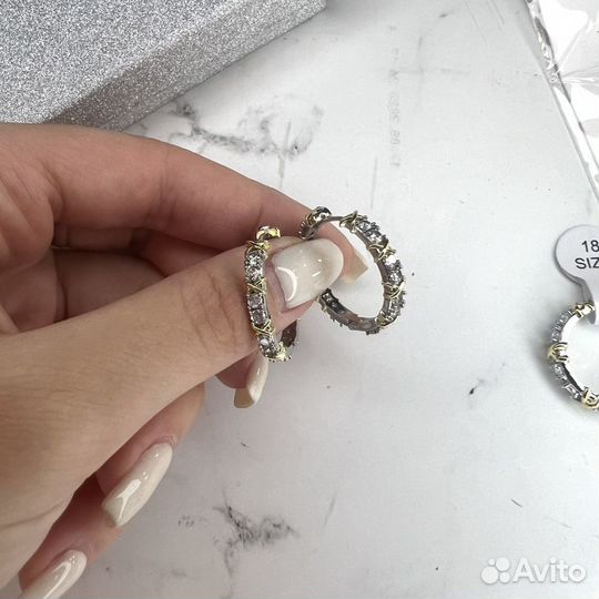 Серьги кольца Tiffany