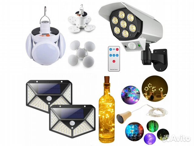 Светильники на солнечных батареях уличные