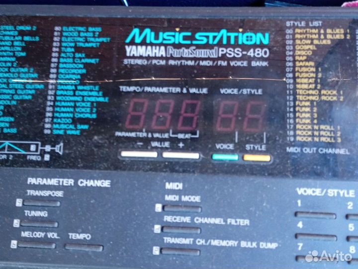Синтезатор Yamaha pss-480