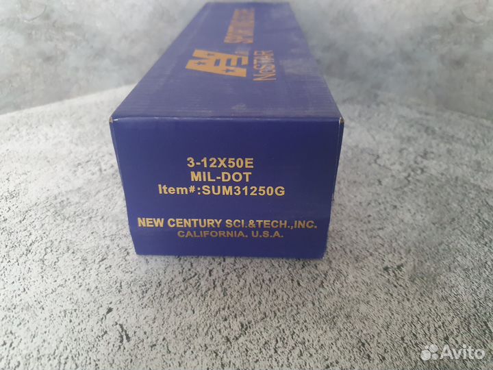 Прицел ncstar SUM31250G 3-12X50E MIL-DOT