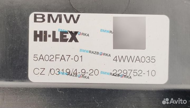 Стеклоподъемник задний левый BMW 1 F40 2020