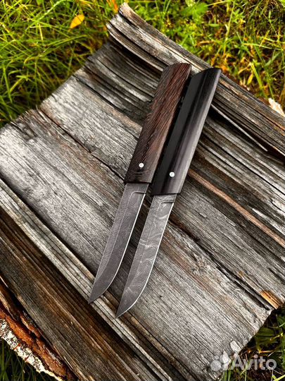 Дамский нож изготовленный из дамасской стали