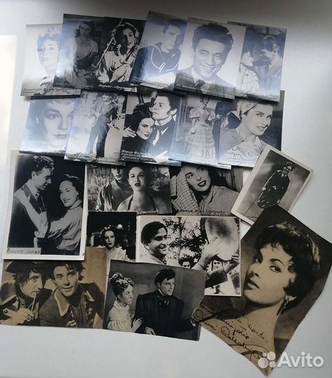 Фотокарточки, фото из журнала мод, кадры из кино