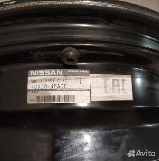 Литые диски r 16. Ниссан, Рено. 5*114,3