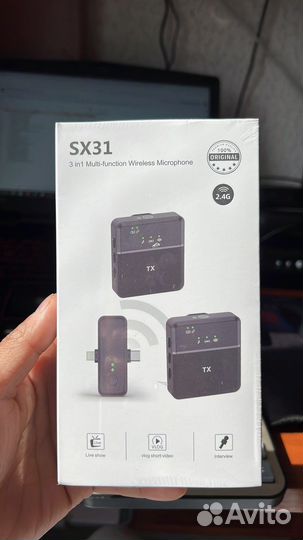 Петличка микрофон беспроводной