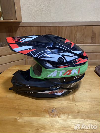 Шлем aim и очки ataki