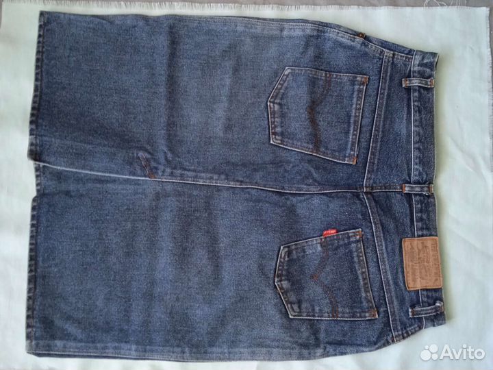 Джинсовая юбка длинная короткая levi strauss