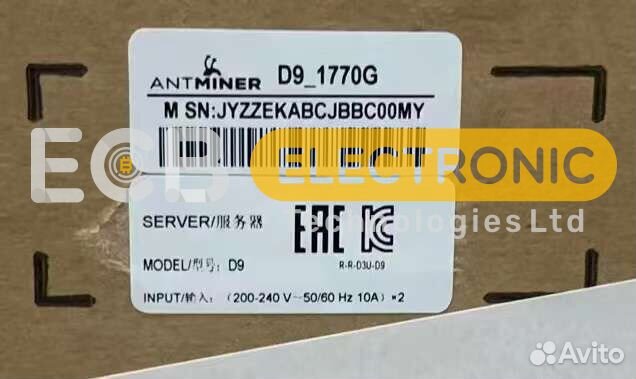 Antminer D9 1770G асик майнер