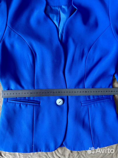 Синий пиджак, размер 46-48