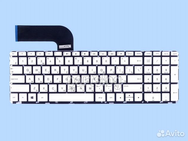 Клавиатура для HP 15-p 15-v 17-f Series Белая