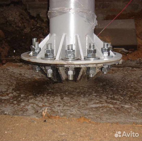 Опоры круглые конические с фланцевым соединением