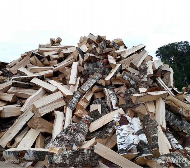Дрова колотые смесь, берёза, ольха