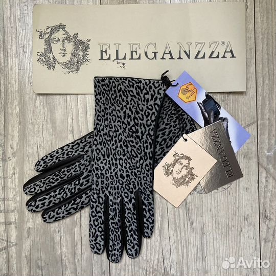 Eleganzza новые кожаные перчатки 6,5 touchе