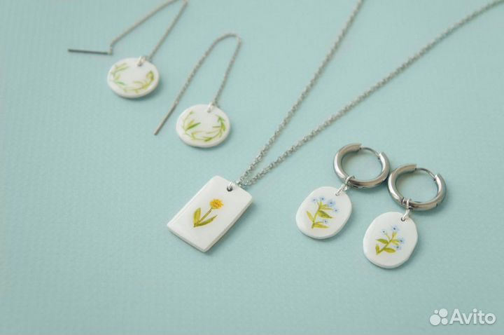 Серьги ручная работа