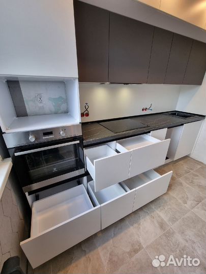 Кухня прямая в студию под ключ