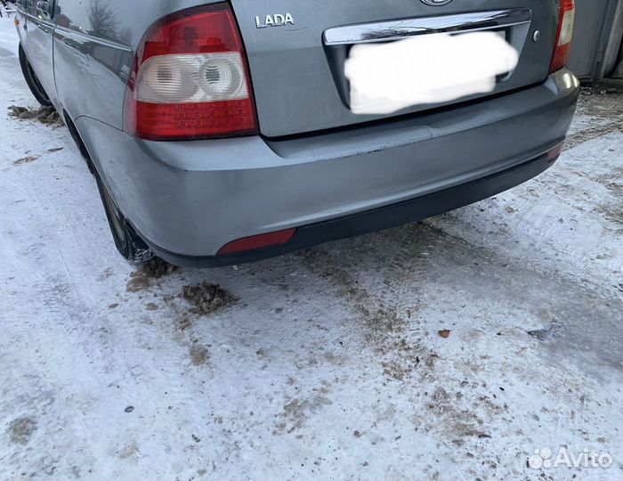 Задний бампер приора седан