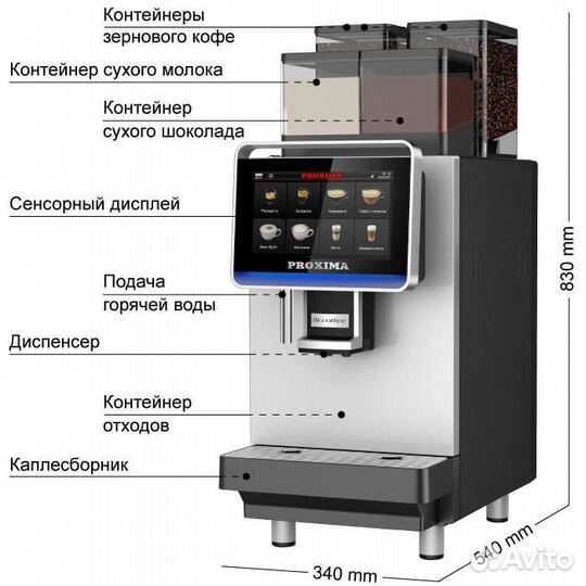 Кофемашина Dr.Coffee Proxima F2 Plus