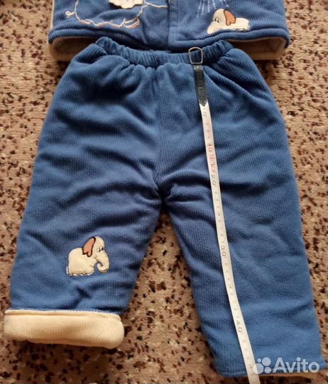 Велюровый костюм для мальчика 86