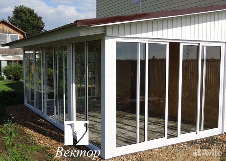 Остекление зимних садов. Алюминиевые конструкции