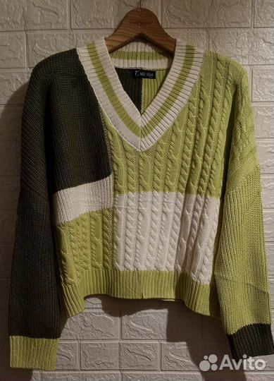 Кофта оверсайз, хлопок, р. 48-54. Новая