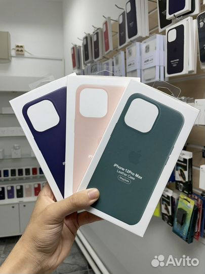 Кожные чехлы для iPhone 12/12 Pro/Pro max