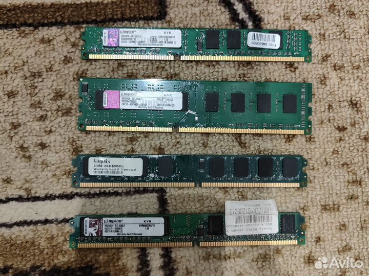 Оперативная память ddr2 и ddr3 1 и 2gb