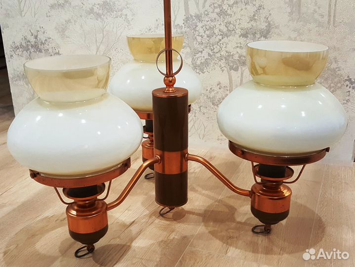 Трёх рожковая люстра СССР