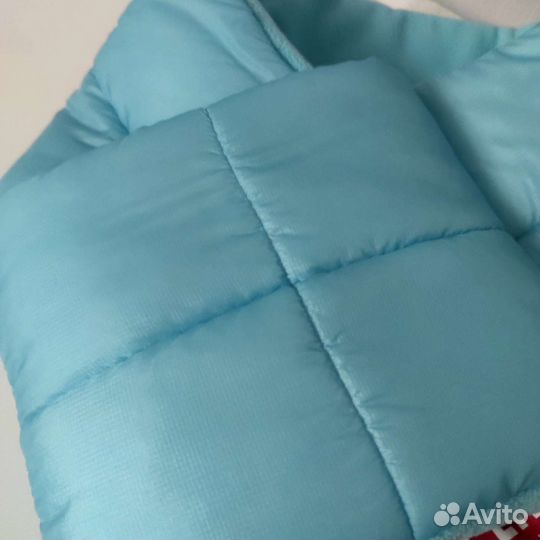 Новый шарф петля голубой