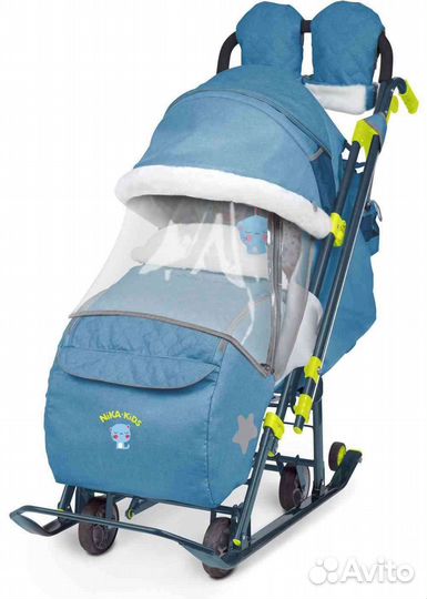 Детские санки коляска ника