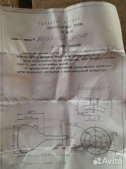 Электронно лучевая трубка